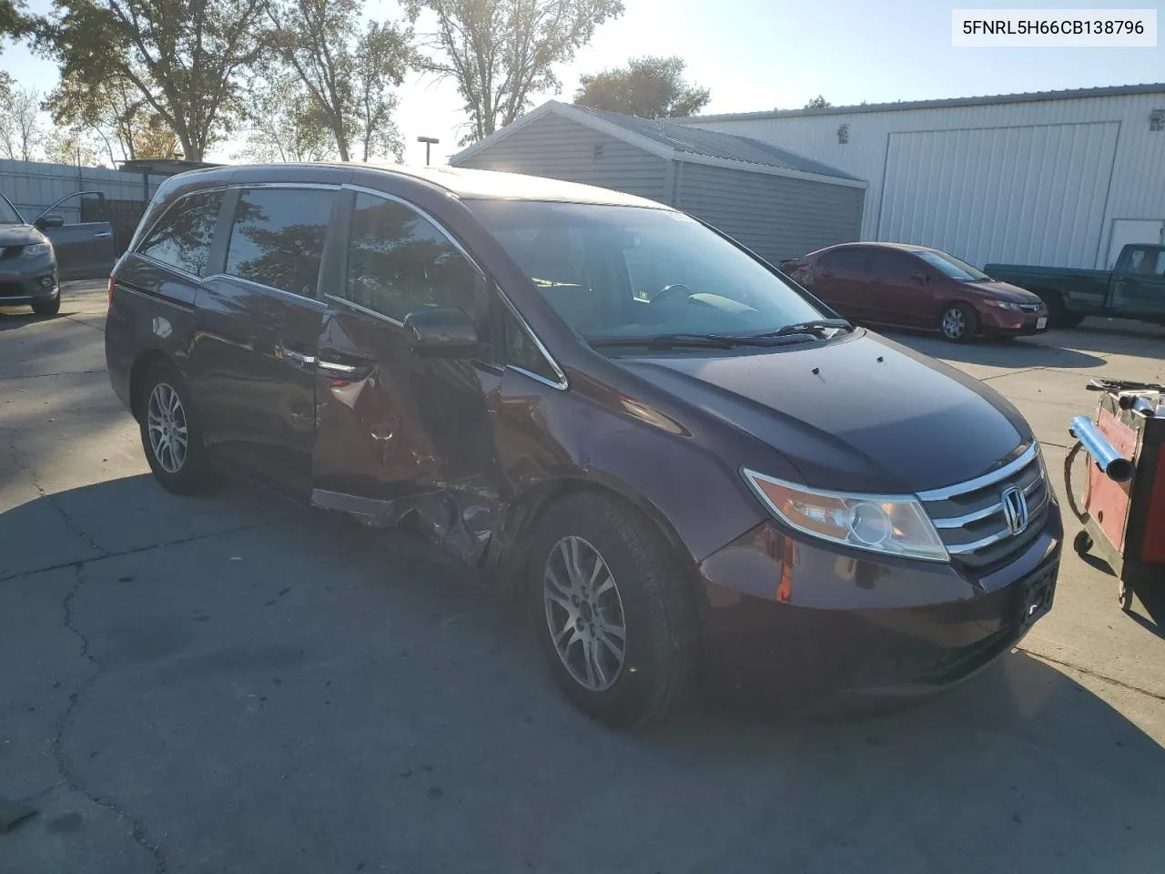 2012 Honda Odyssey Exl VIN: 5FNRL5H66CB138796 Lot: 81245744