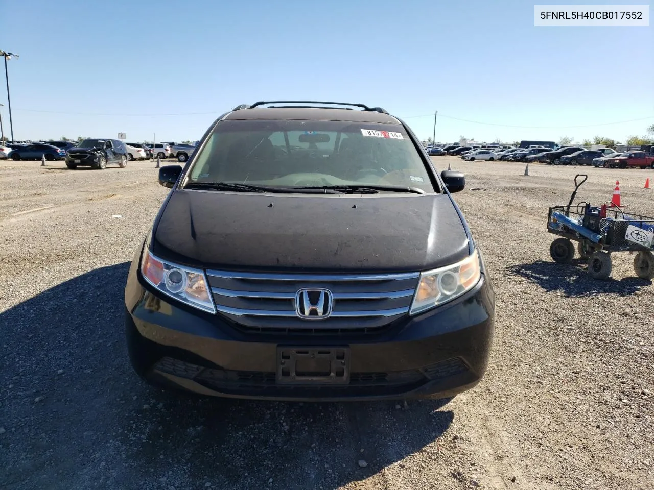 2012 Honda Odyssey Ex VIN: 5FNRL5H40CB017552 Lot: 81571714