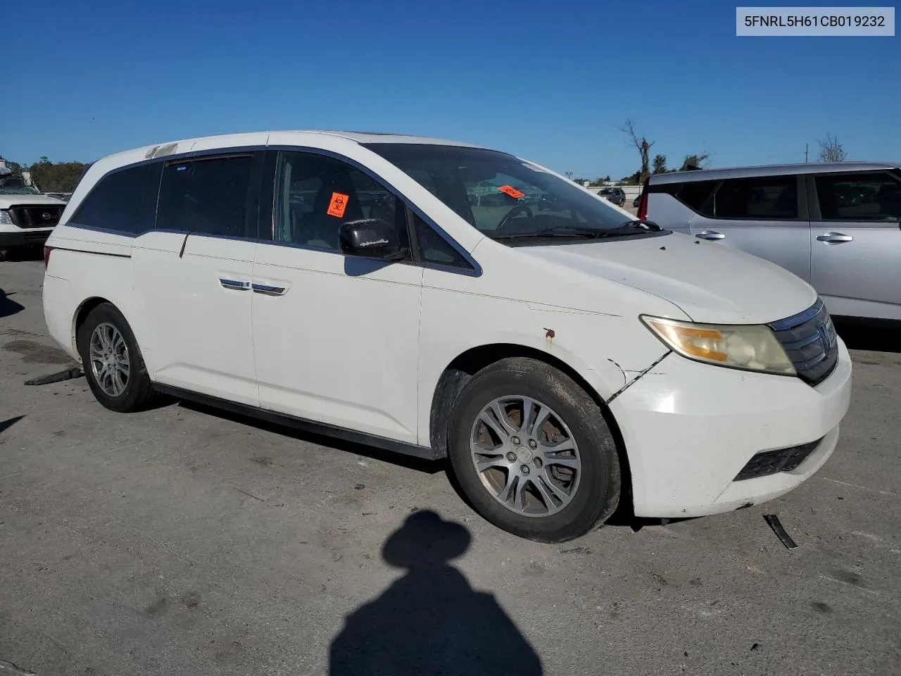 2012 Honda Odyssey Exl VIN: 5FNRL5H61CB019232 Lot: 81674904