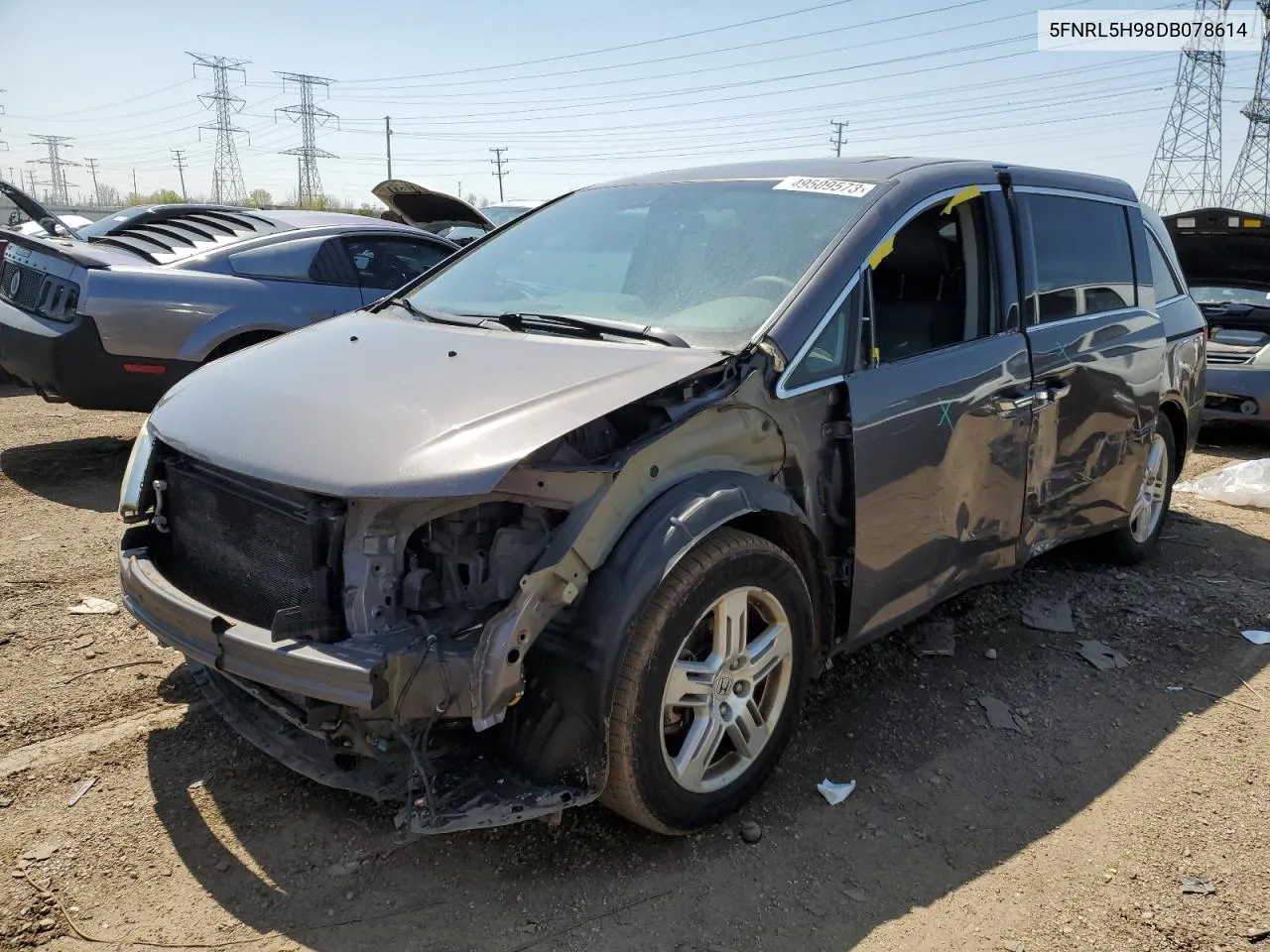 2013 Honda Odyssey Touring VIN: 5FNRL5H98DB078614 Lot: 49509573