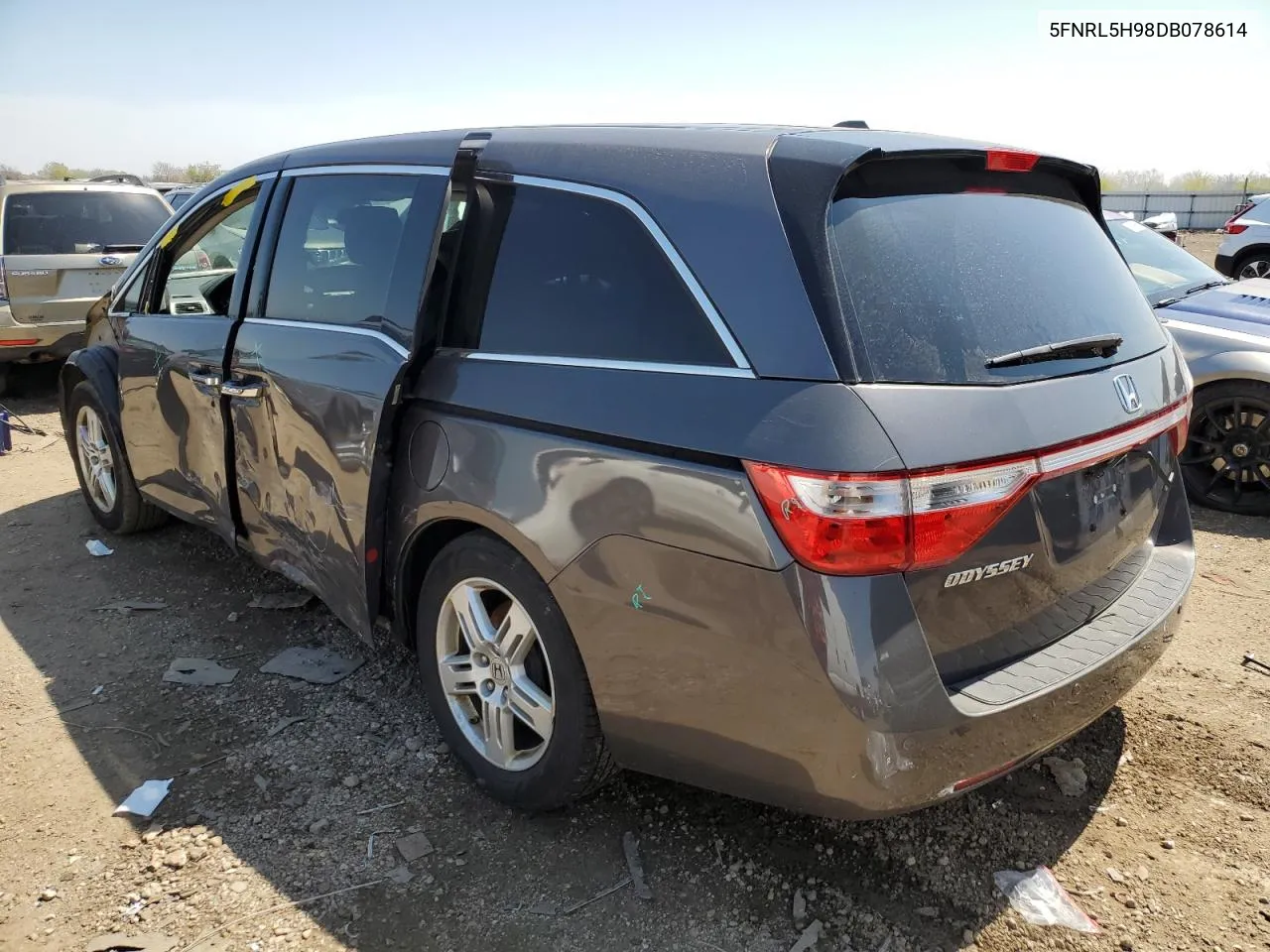 2013 Honda Odyssey Touring VIN: 5FNRL5H98DB078614 Lot: 49509573