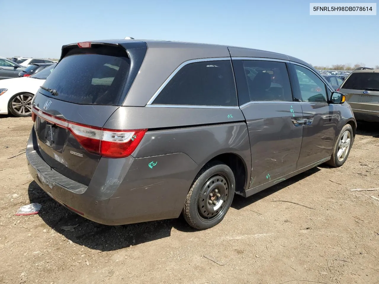 2013 Honda Odyssey Touring VIN: 5FNRL5H98DB078614 Lot: 49509573