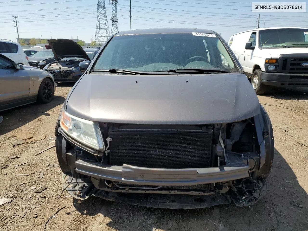 5FNRL5H98DB078614 2013 Honda Odyssey Touring