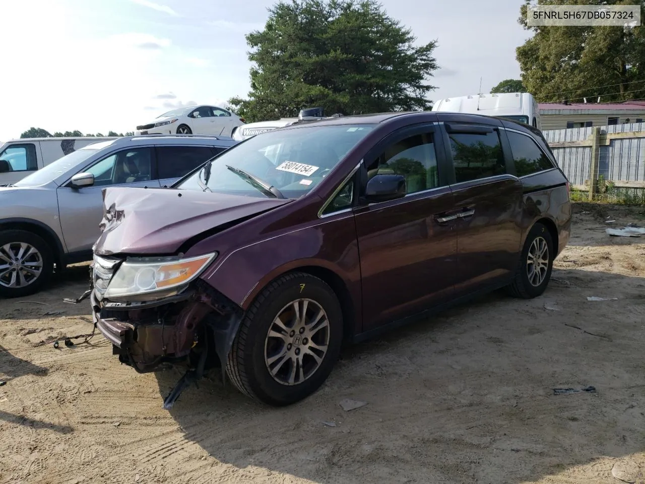 5FNRL5H67DB057324 2013 Honda Odyssey Exl