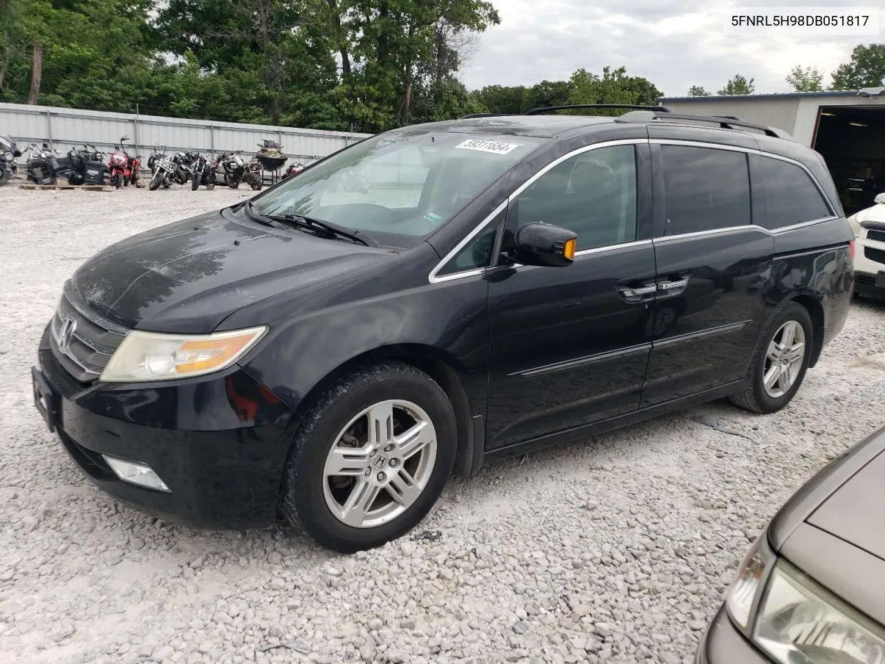 2013 Honda Odyssey Touring VIN: 5FNRL5H98DB051817 Lot: 59311654