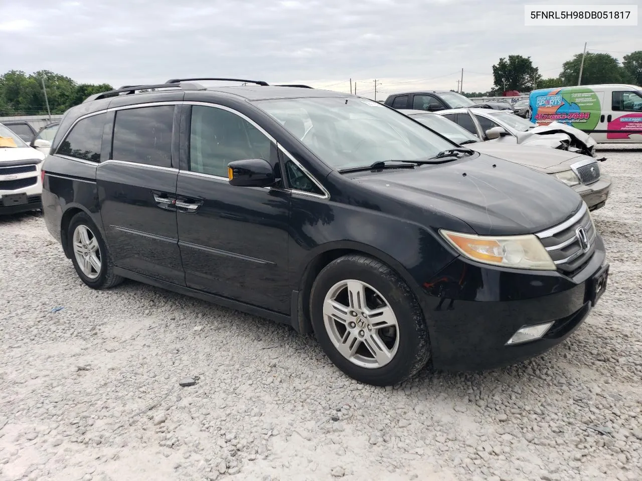 2013 Honda Odyssey Touring VIN: 5FNRL5H98DB051817 Lot: 59311654