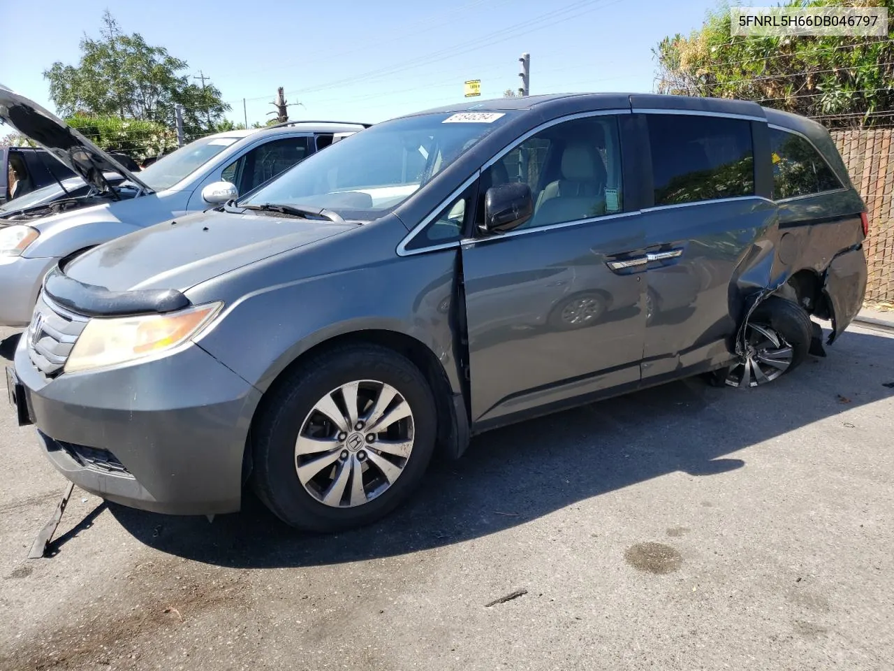 2013 Honda Odyssey Exl VIN: 5FNRL5H66DB046797 Lot: 61846264