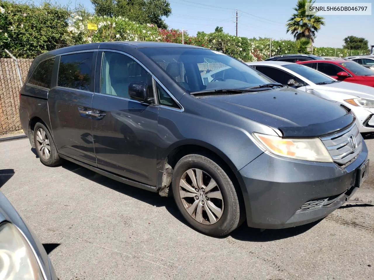 2013 Honda Odyssey Exl VIN: 5FNRL5H66DB046797 Lot: 61846264