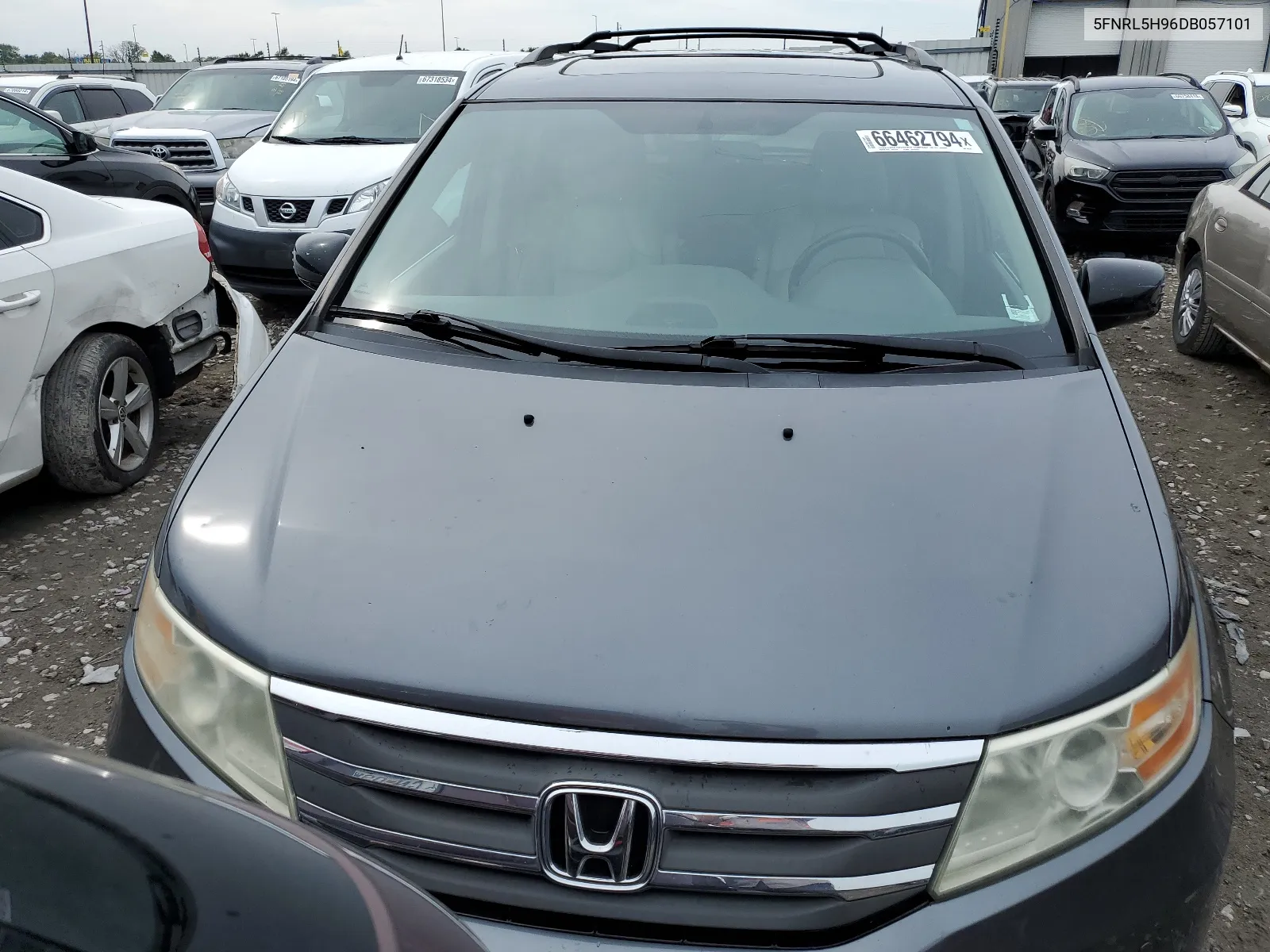 5FNRL5H96DB057101 2013 Honda Odyssey Touring