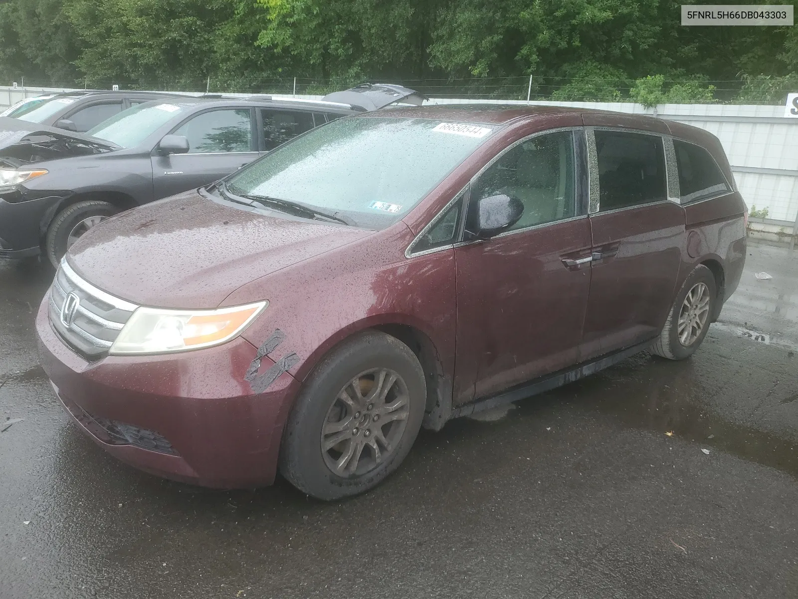 5FNRL5H66DB043303 2013 Honda Odyssey Exl