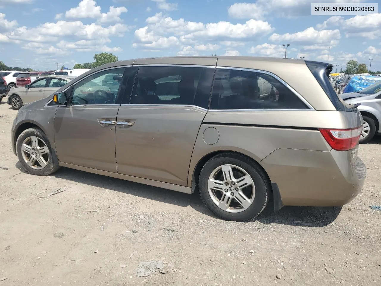 2013 Honda Odyssey Touring VIN: 5FNRL5H99DB020883 Lot: 67257394