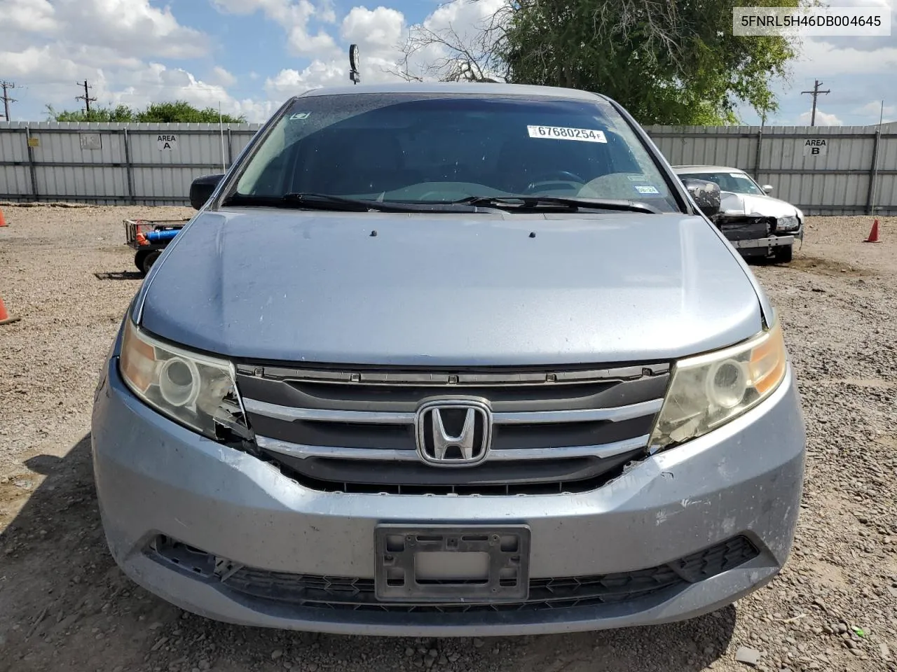 2013 Honda Odyssey Ex VIN: 5FNRL5H46DB004645 Lot: 67680254