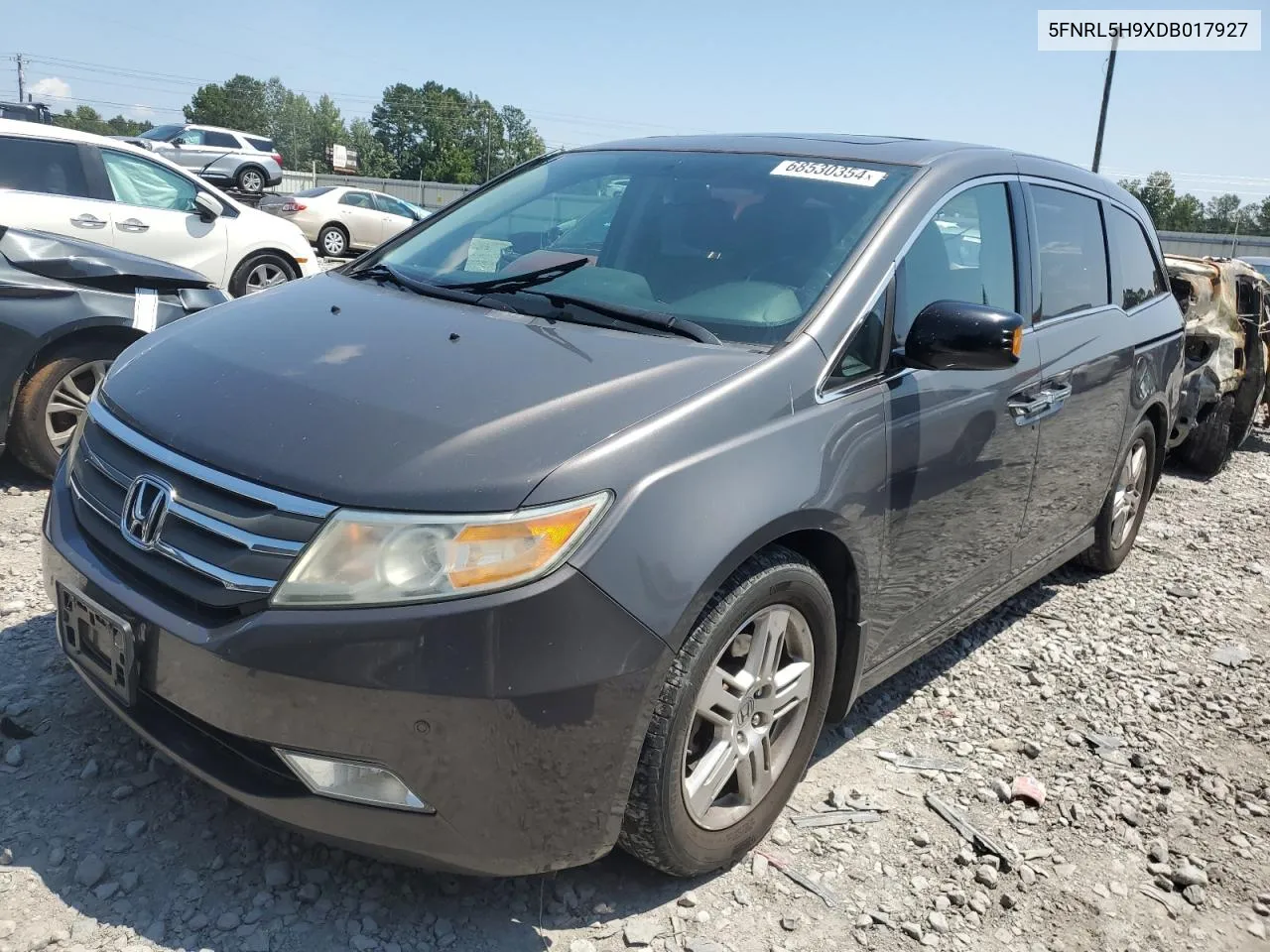 2013 Honda Odyssey Touring VIN: 5FNRL5H9XDB017927 Lot: 68530354