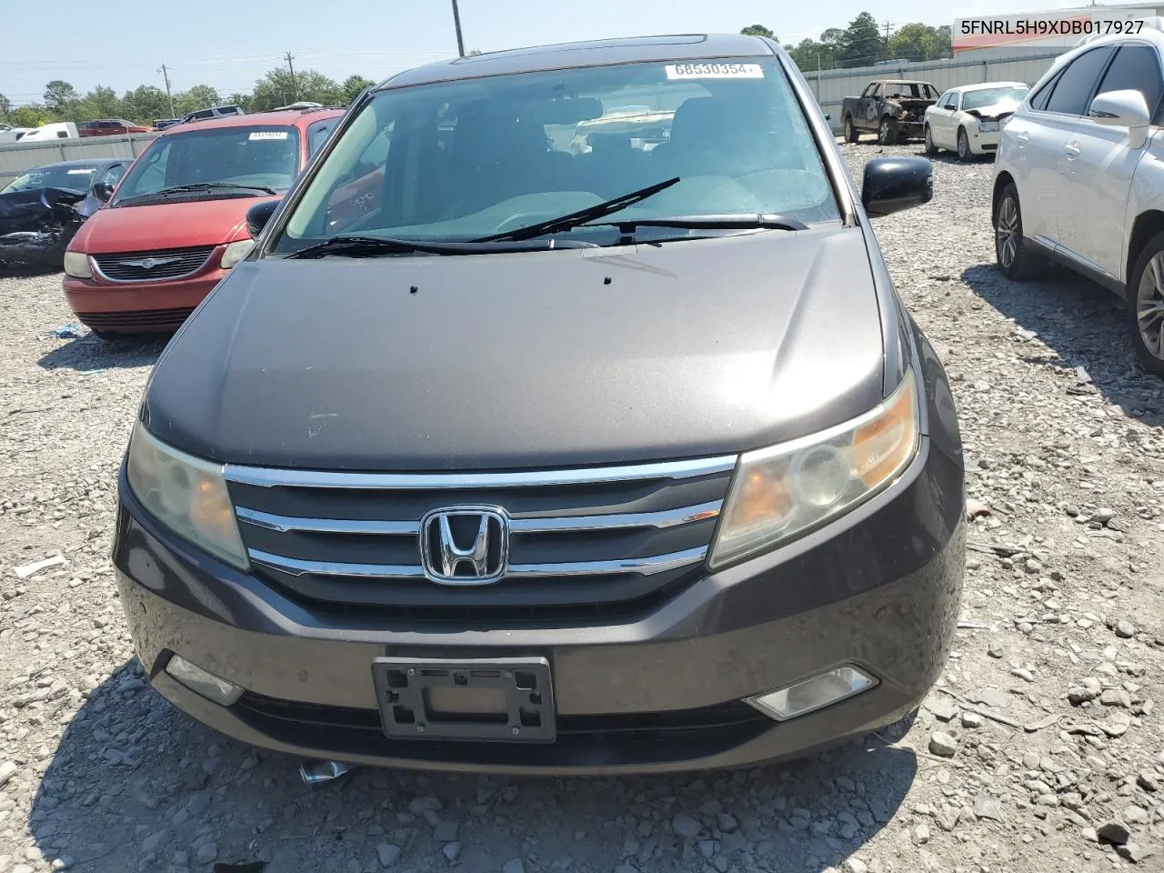 2013 Honda Odyssey Touring VIN: 5FNRL5H9XDB017927 Lot: 68530354