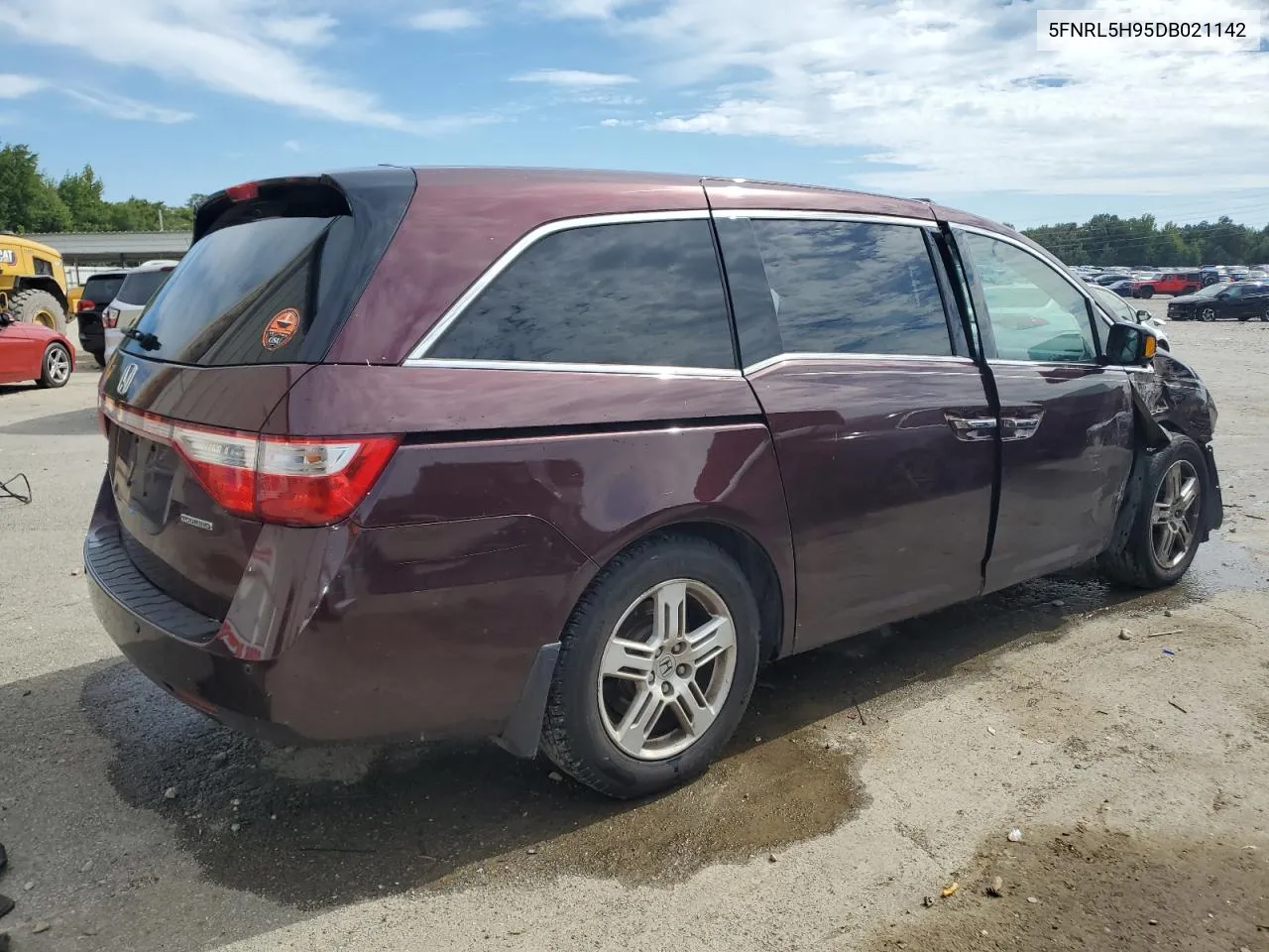 5FNRL5H95DB021142 2013 Honda Odyssey Touring