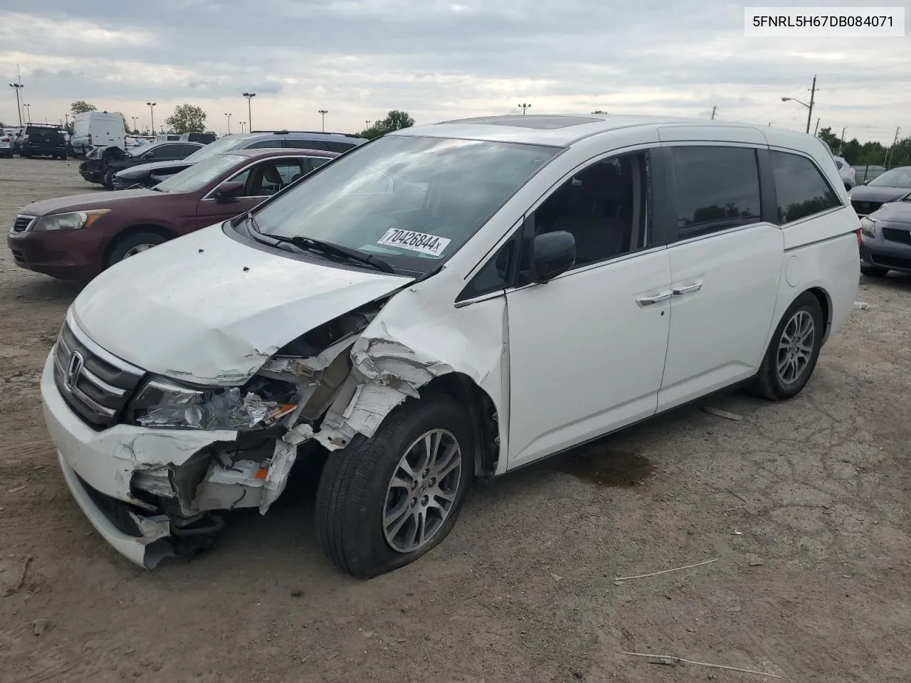 2013 Honda Odyssey Exl VIN: 5FNRL5H67DB084071 Lot: 70426844