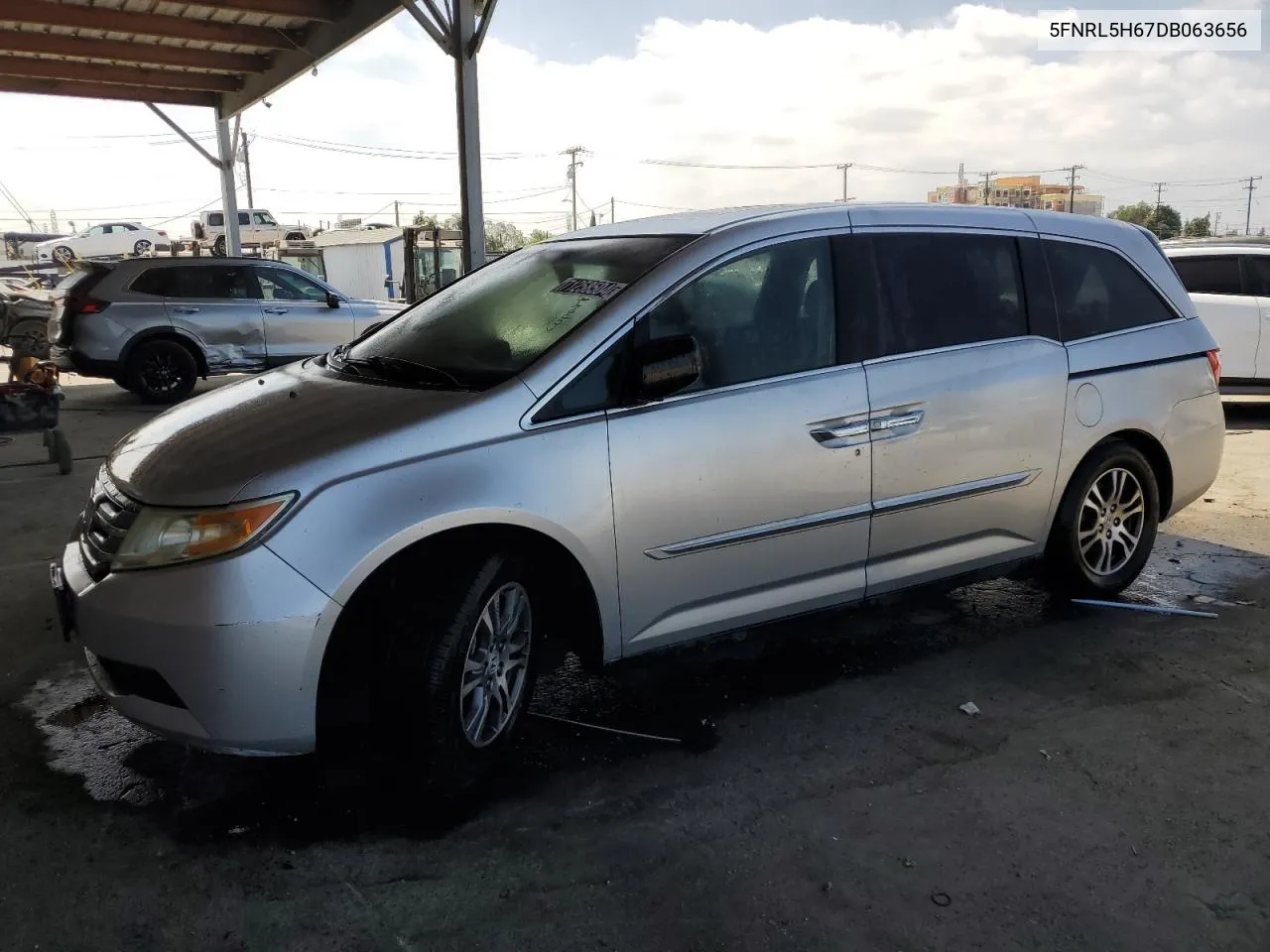 2013 Honda Odyssey Exl VIN: 5FNRL5H67DB063656 Lot: 71258504