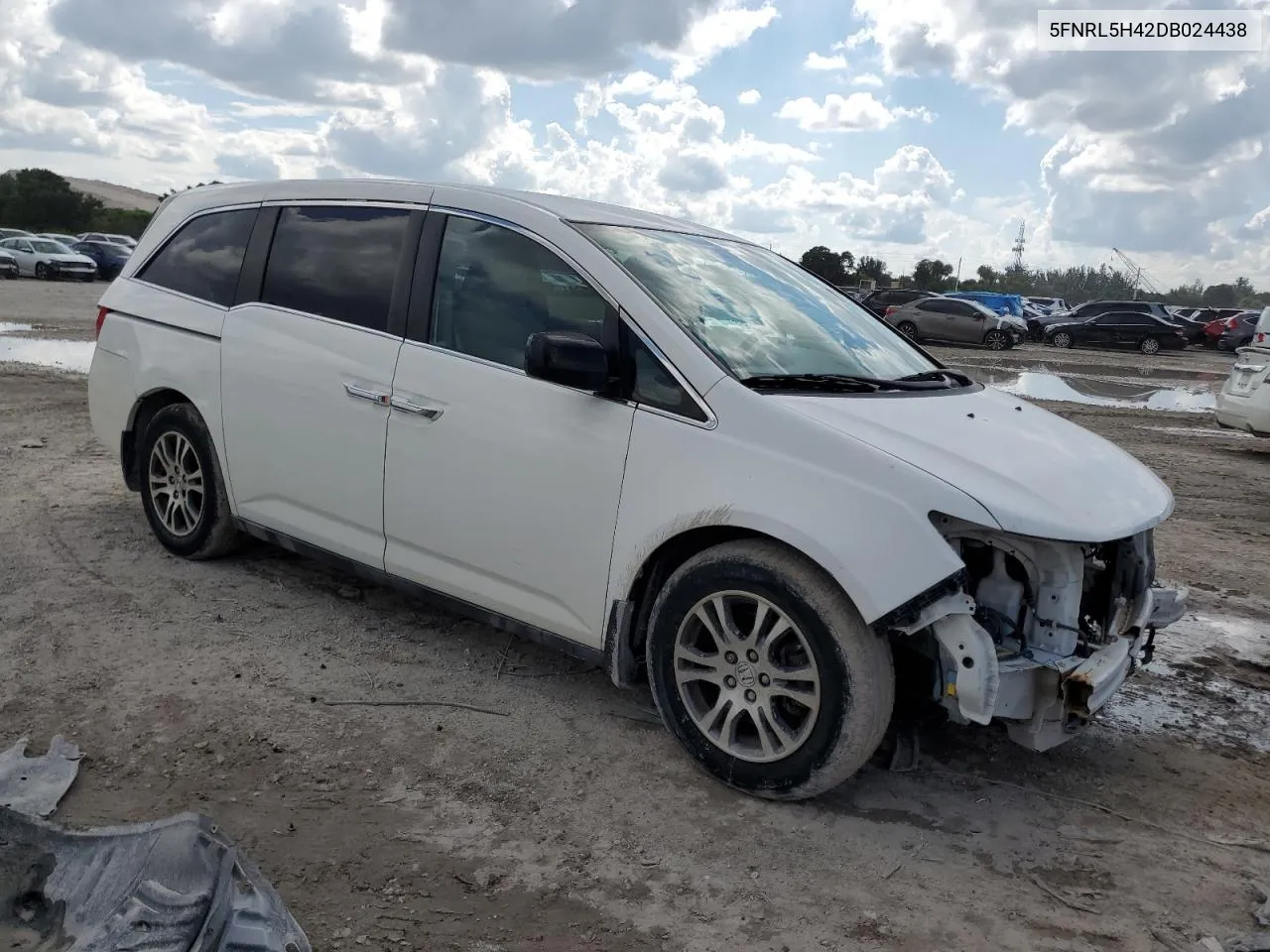 2013 Honda Odyssey Ex VIN: 5FNRL5H42DB024438 Lot: 71962454