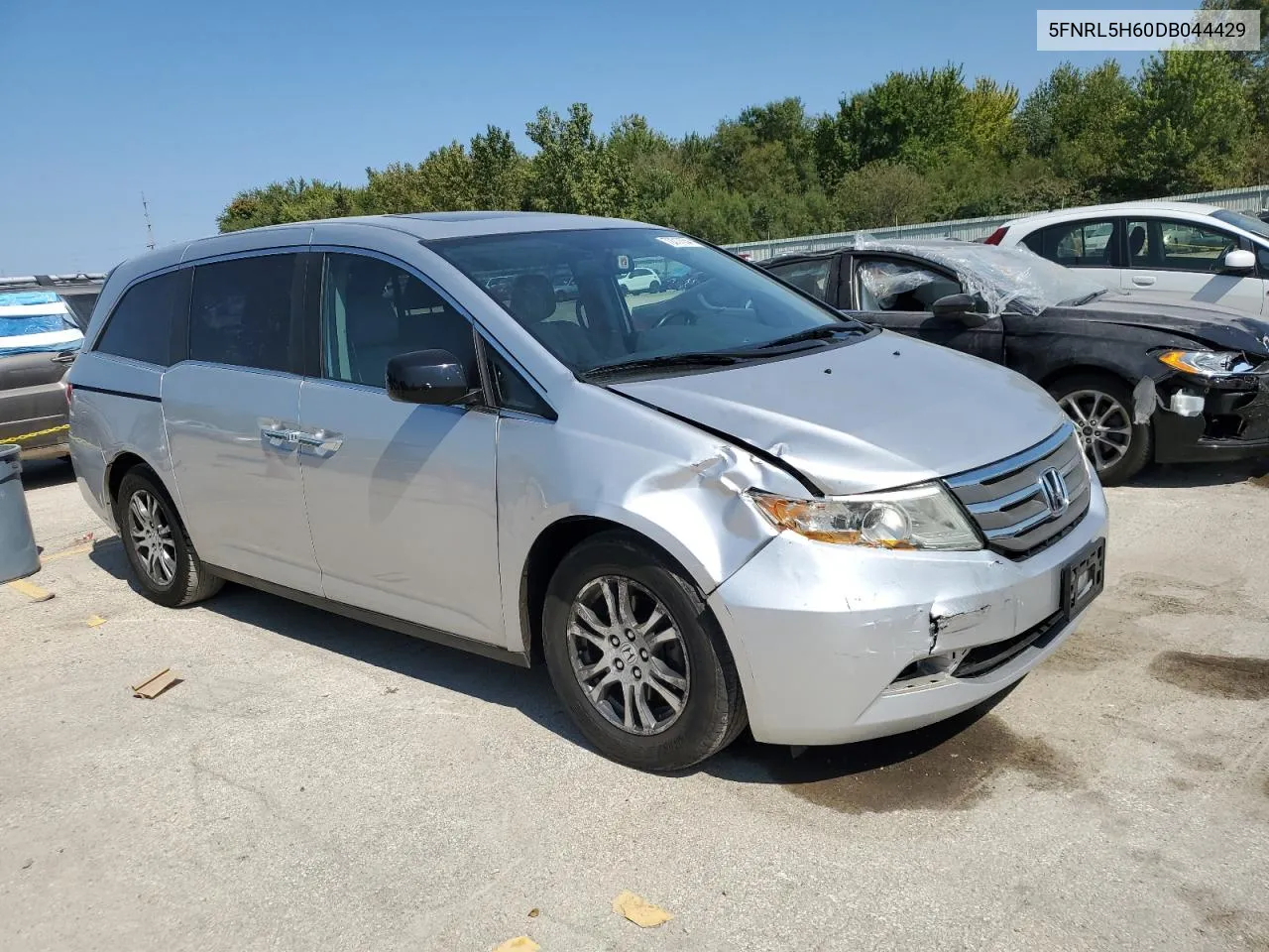 2013 Honda Odyssey Exl VIN: 5FNRL5H60DB044429 Lot: 72017554