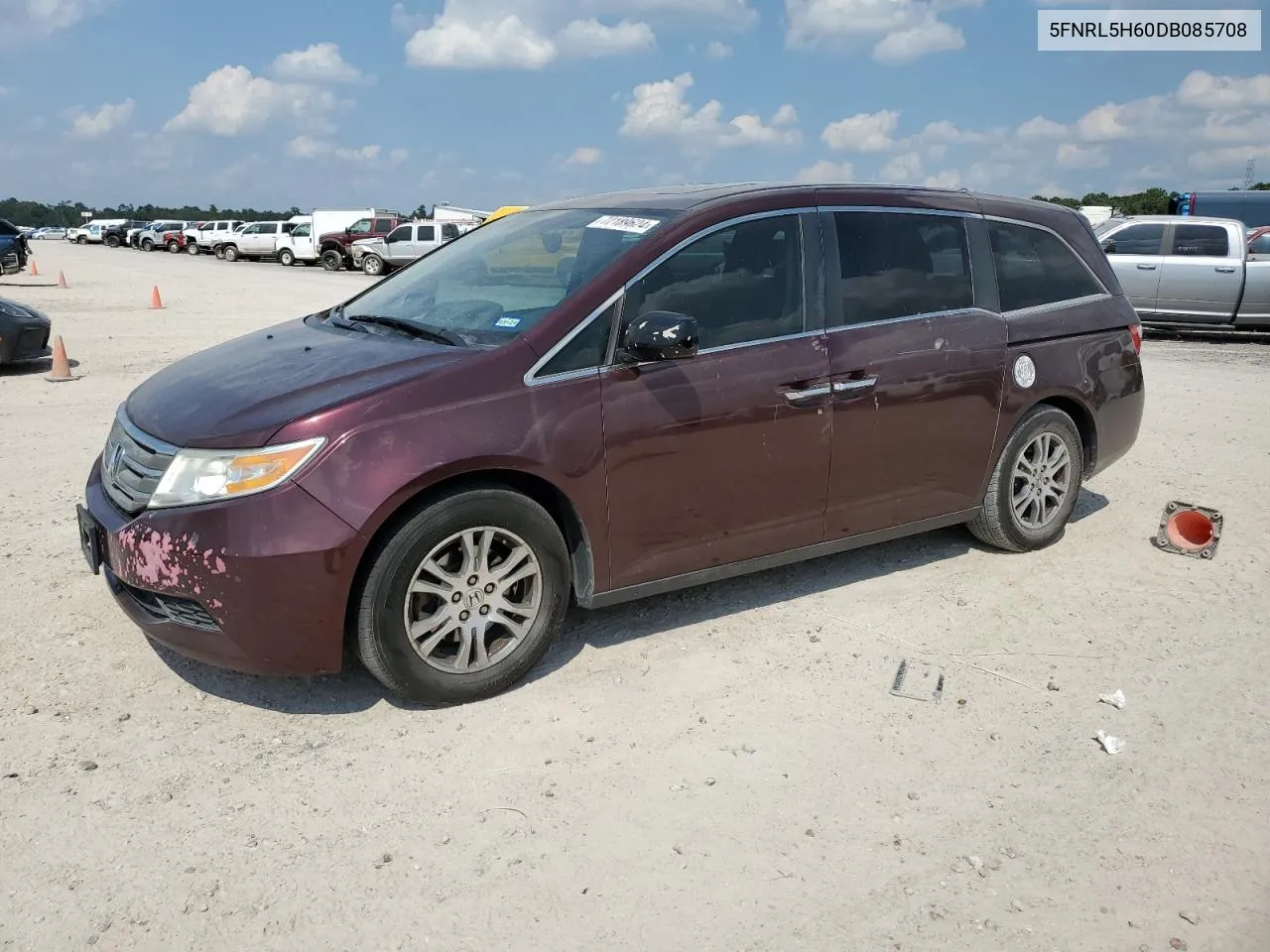 5FNRL5H60DB085708 2013 Honda Odyssey Exl