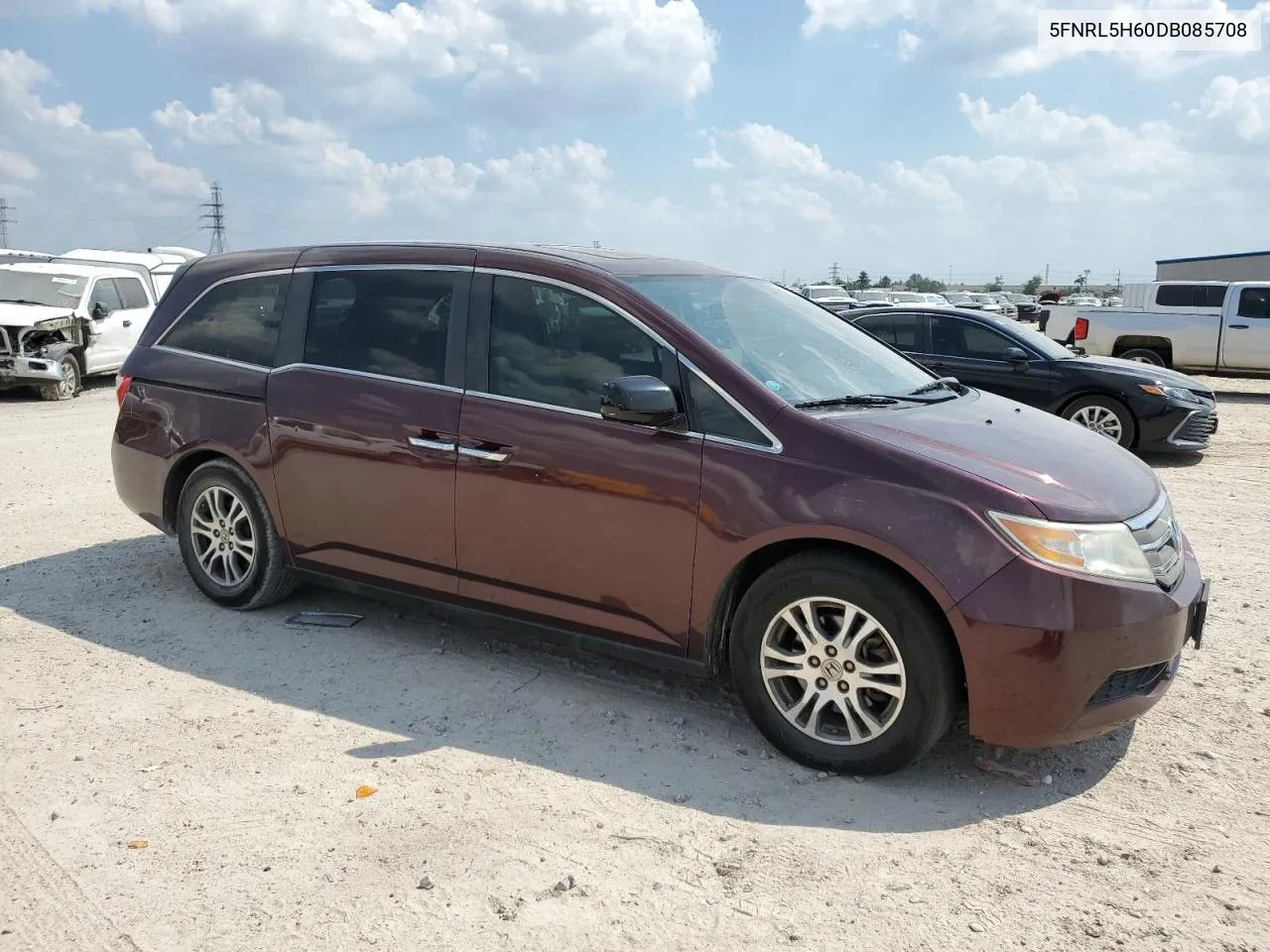 2013 Honda Odyssey Exl VIN: 5FNRL5H60DB085708 Lot: 72189624