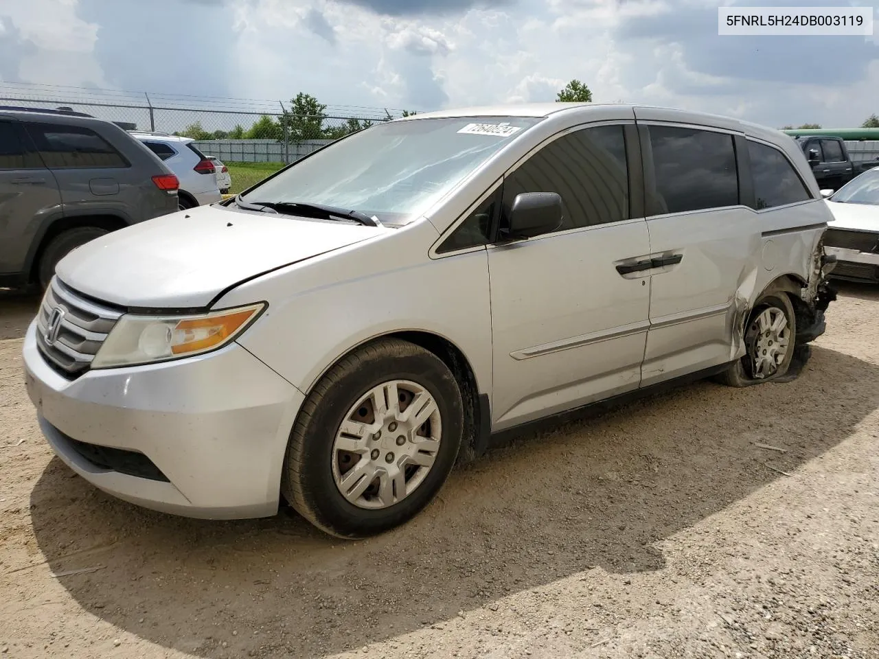 2013 Honda Odyssey Lx VIN: 5FNRL5H24DB003119 Lot: 72640524