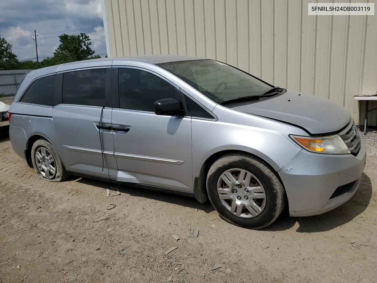 2013 Honda Odyssey Lx VIN: 5FNRL5H24DB003119 Lot: 72640524