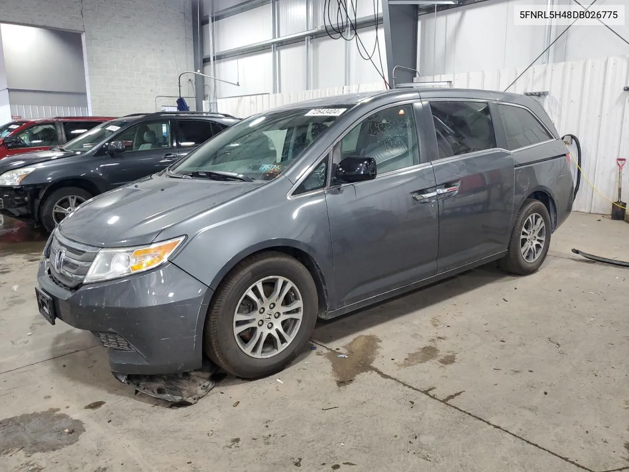 2013 Honda Odyssey Ex VIN: 5FNRL5H48DB026775 Lot: 72643404