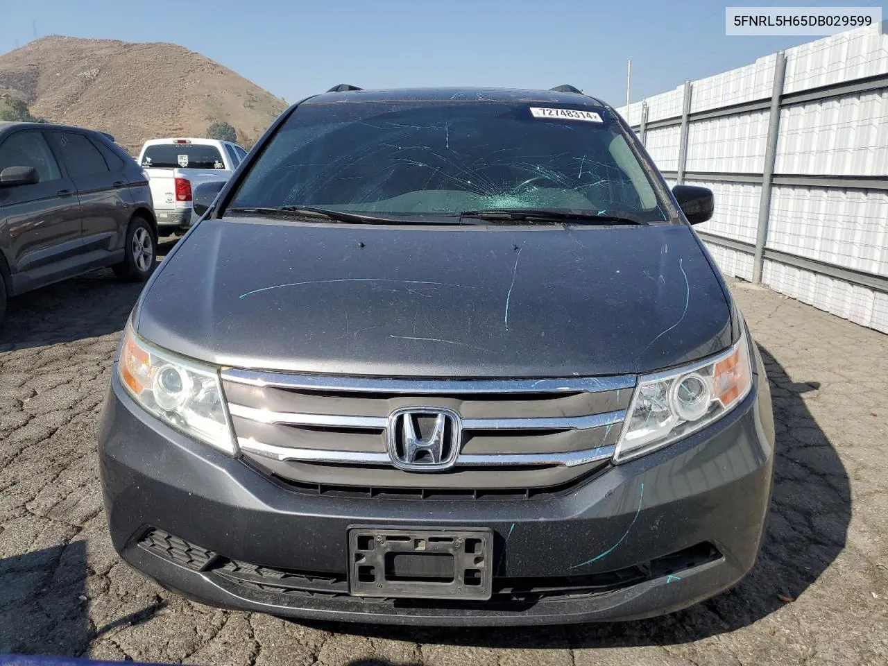 5FNRL5H65DB029599 2013 Honda Odyssey Exl