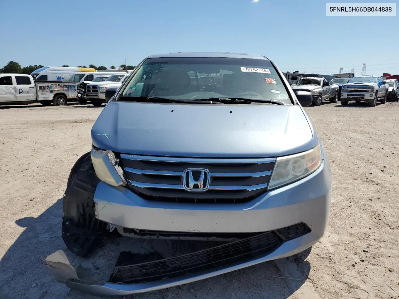 2013 Honda Odyssey Exl VIN: 5FNRL5H66DB044838 Lot: 72792744