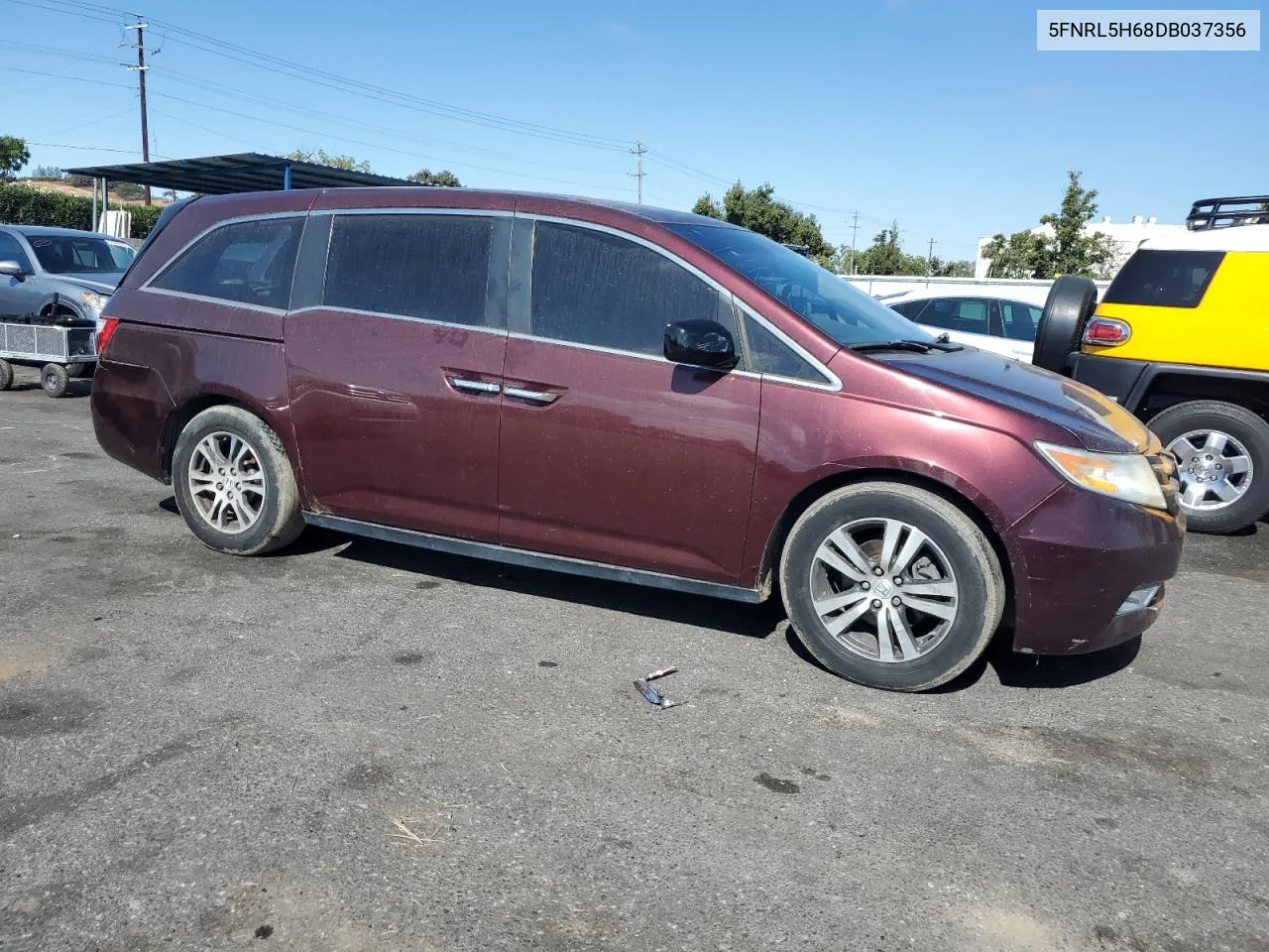 2013 Honda Odyssey Exl VIN: 5FNRL5H68DB037356 Lot: 73050044