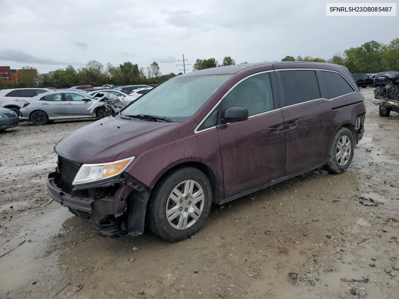 2013 Honda Odyssey Lx VIN: 5FNRL5H23DB085487 Lot: 73590044