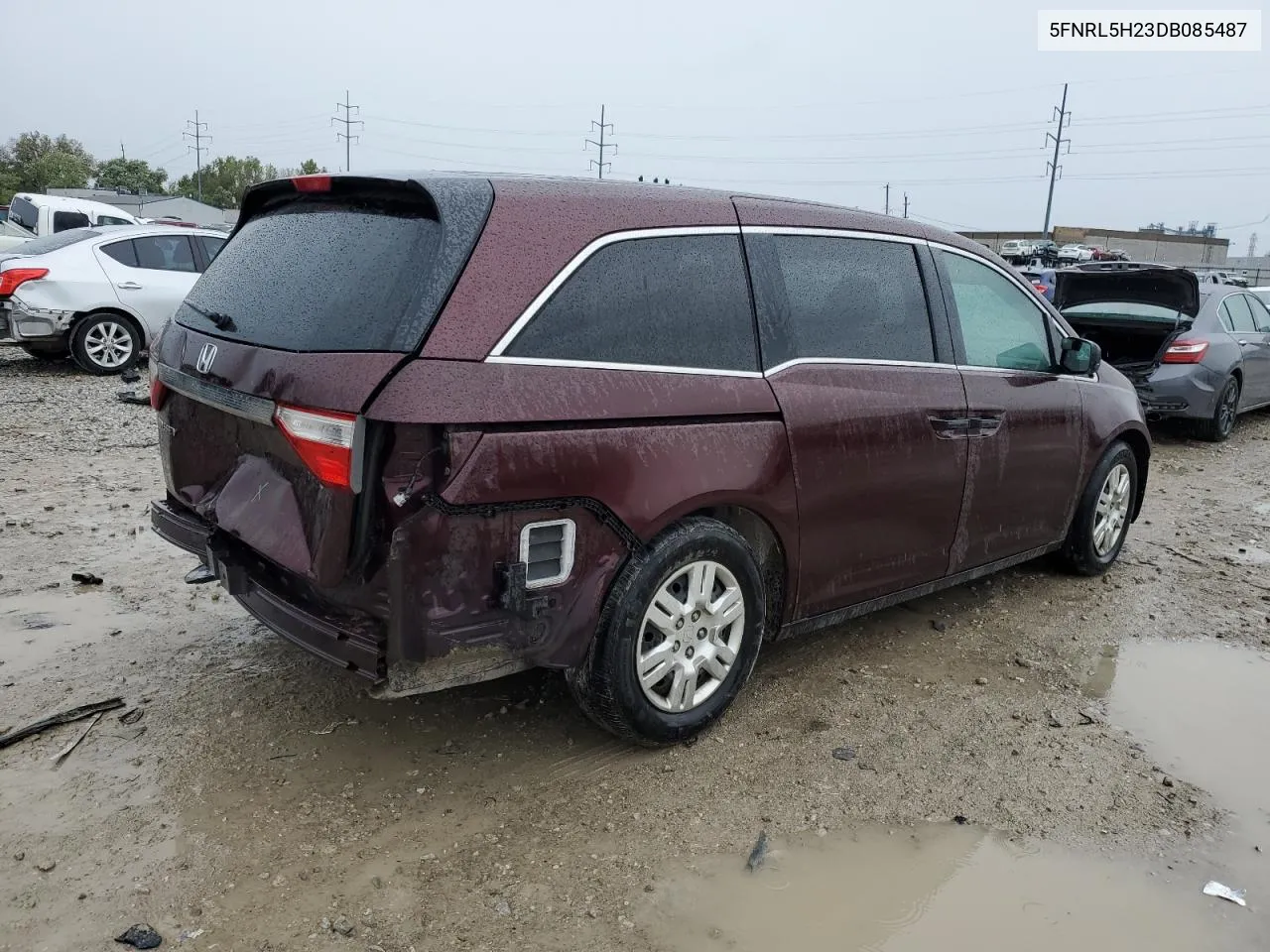 5FNRL5H23DB085487 2013 Honda Odyssey Lx