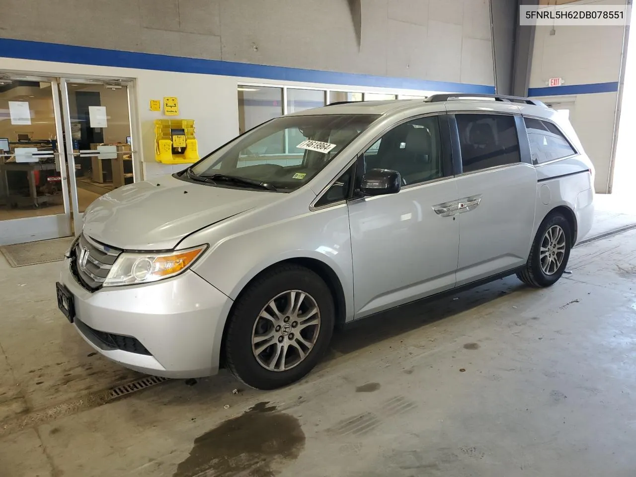 2013 Honda Odyssey Exl VIN: 5FNRL5H62DB078551 Lot: 74619964