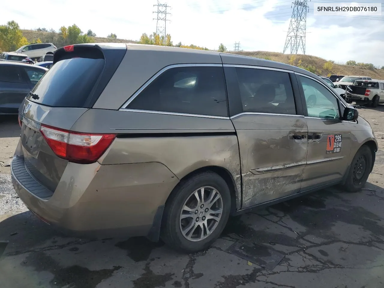 2013 Honda Odyssey Lx VIN: 5FNRL5H29DB076180 Lot: 75053444