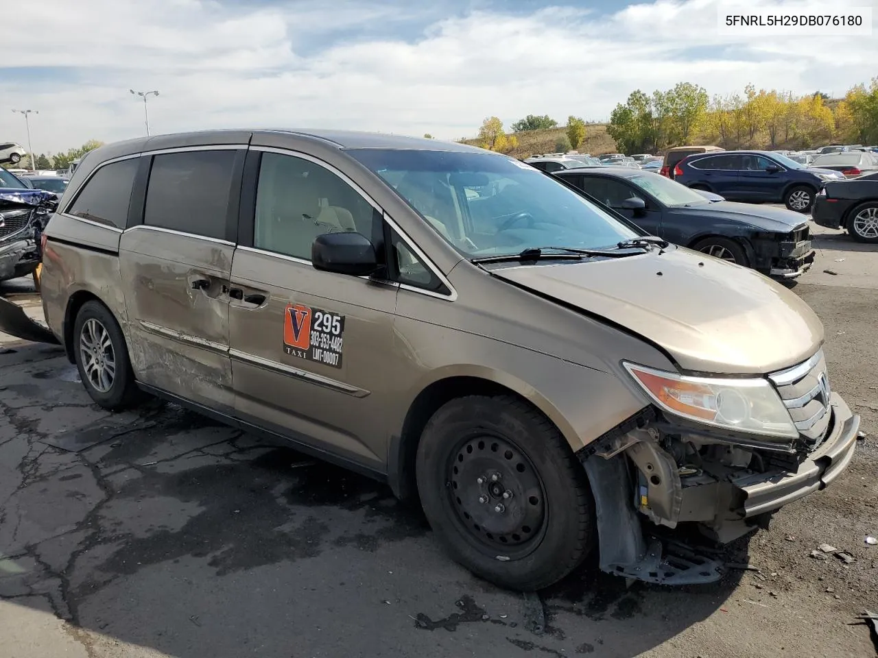 2013 Honda Odyssey Lx VIN: 5FNRL5H29DB076180 Lot: 75053444