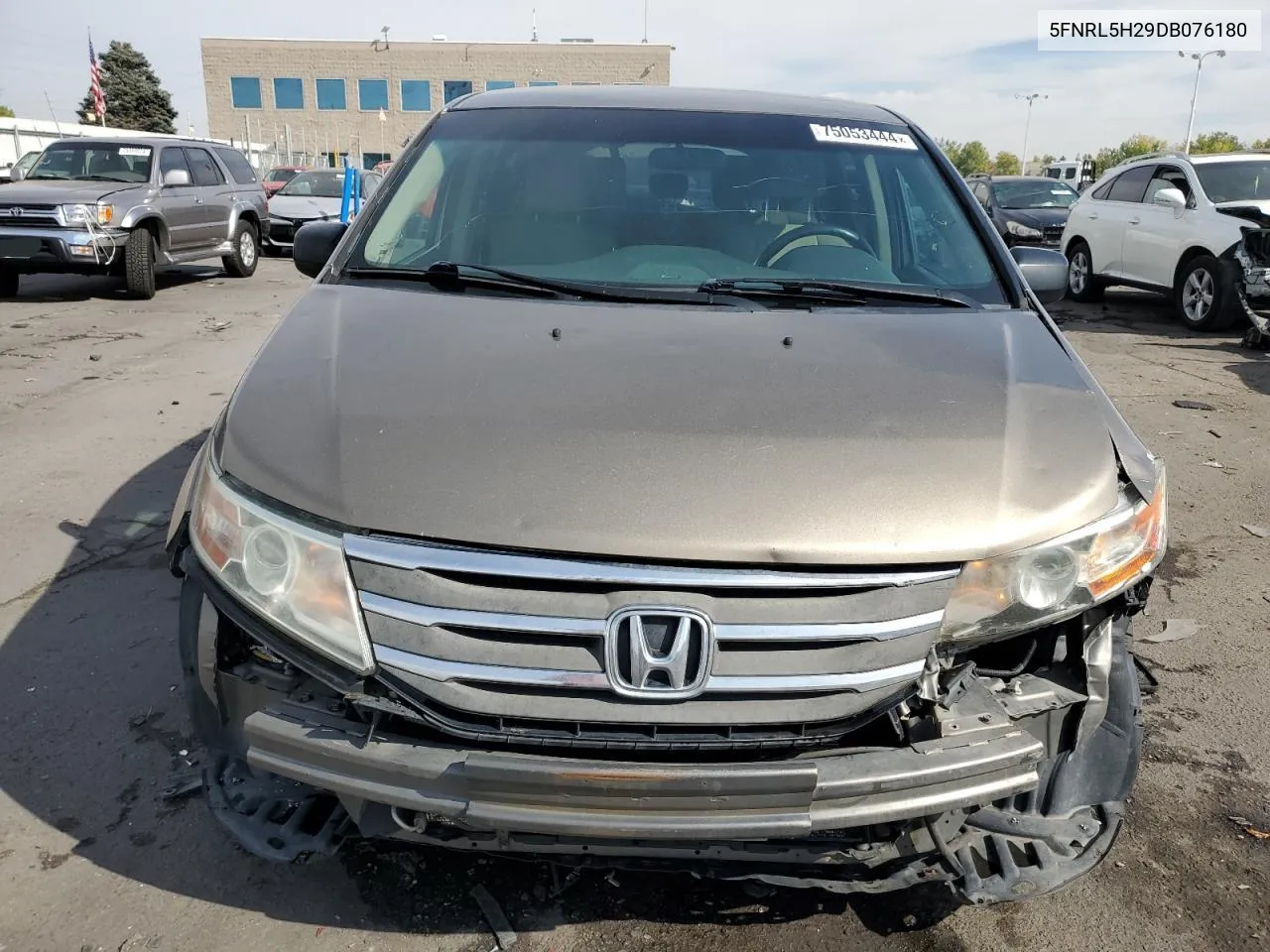 2013 Honda Odyssey Lx VIN: 5FNRL5H29DB076180 Lot: 75053444