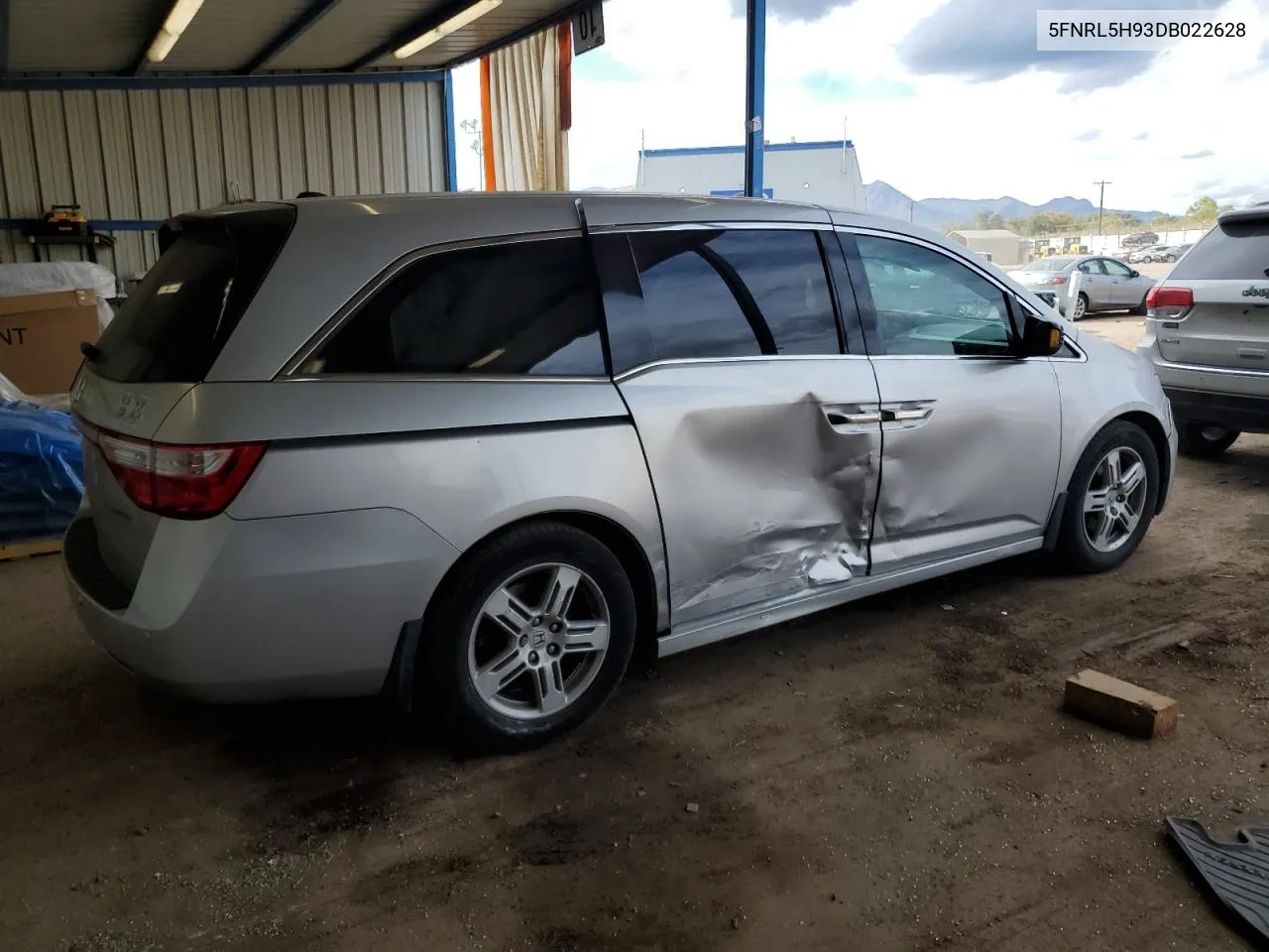 2013 Honda Odyssey Touring VIN: 5FNRL5H93DB022628 Lot: 76199854