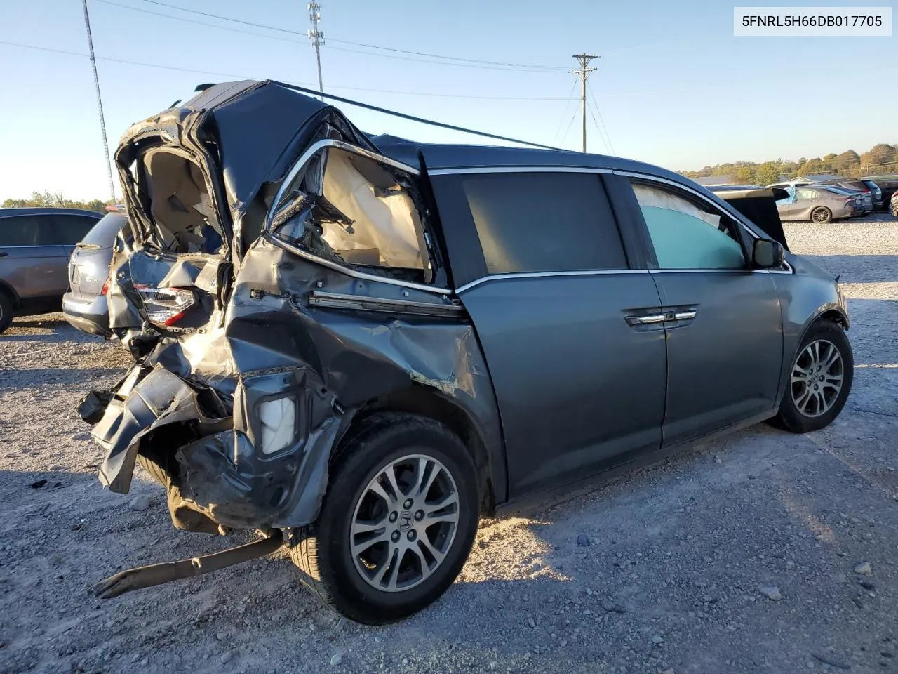 2013 Honda Odyssey Exl VIN: 5FNRL5H66DB017705 Lot: 76322314