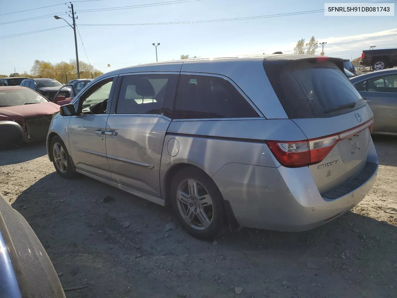 2013 Honda Odyssey Touring VIN: 5FNRL5H91DB081743 Lot: 76801534