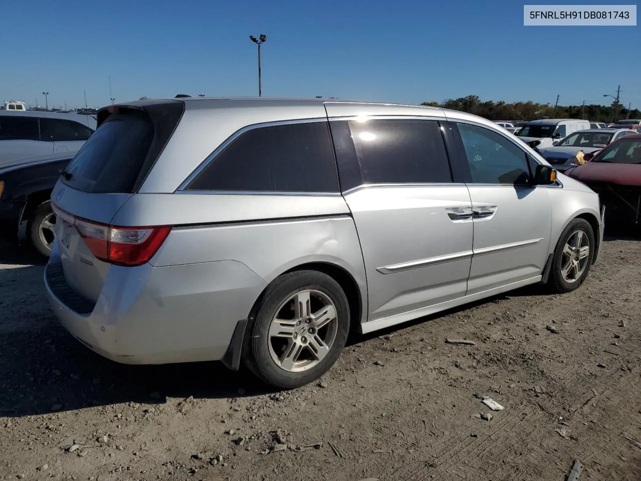 2013 Honda Odyssey Touring VIN: 5FNRL5H91DB081743 Lot: 76801534