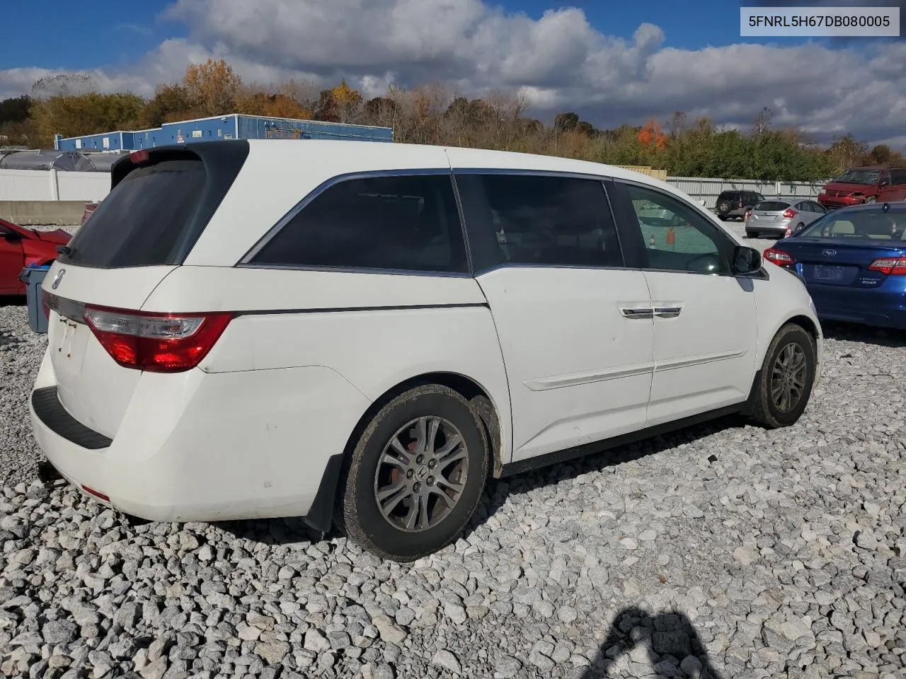 2013 Honda Odyssey Exl VIN: 5FNRL5H67DB080005 Lot: 77332494