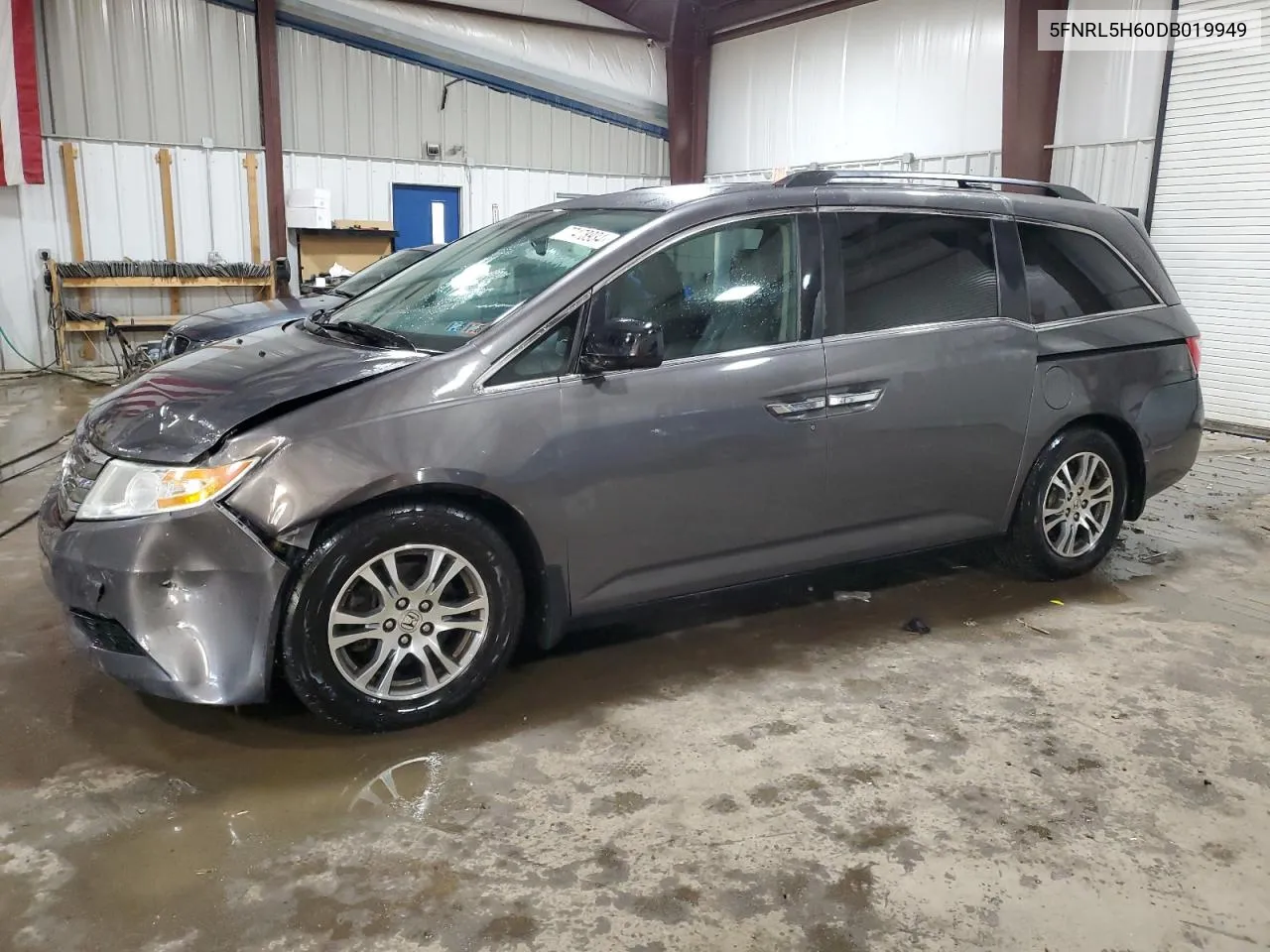 2013 Honda Odyssey Exl VIN: 5FNRL5H60DB019949 Lot: 77478934