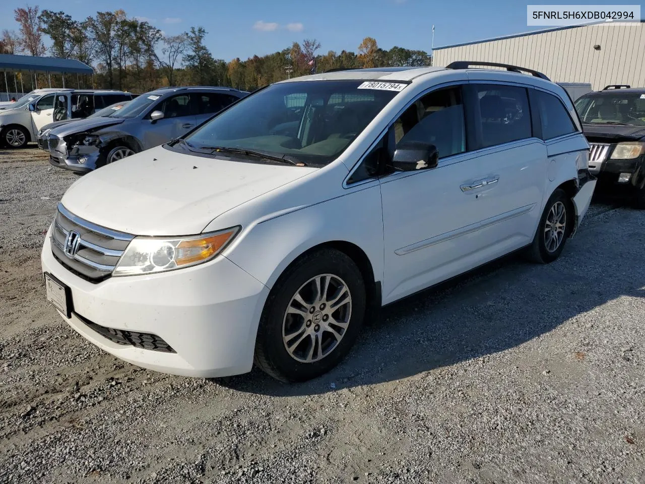 2013 Honda Odyssey Exl VIN: 5FNRL5H6XDB042994 Lot: 78015794