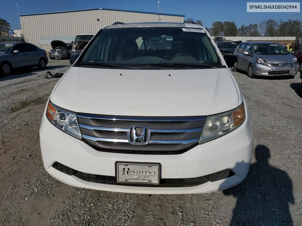 2013 Honda Odyssey Exl VIN: 5FNRL5H6XDB042994 Lot: 78015794