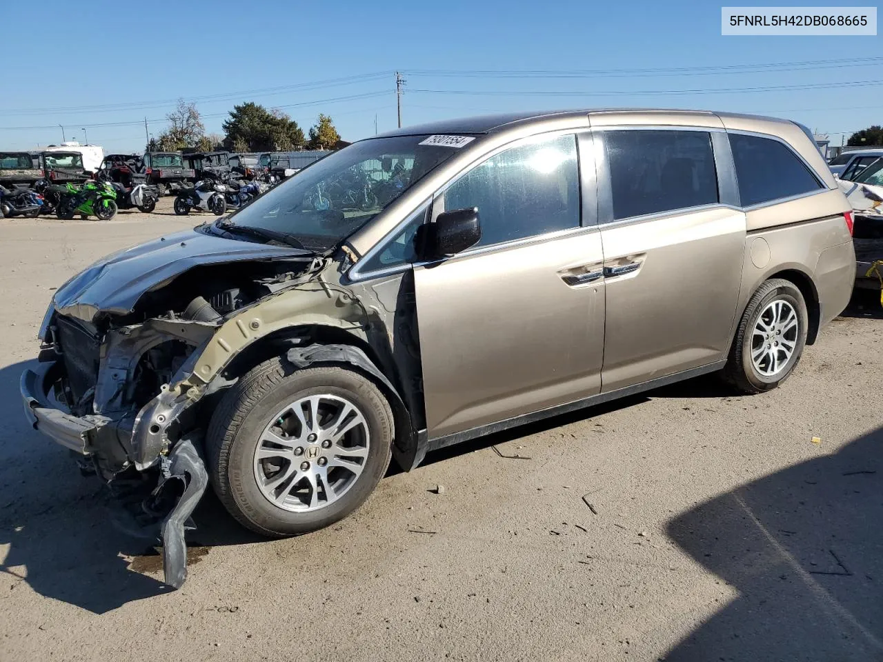 2013 Honda Odyssey Ex VIN: 5FNRL5H42DB068665 Lot: 79301554