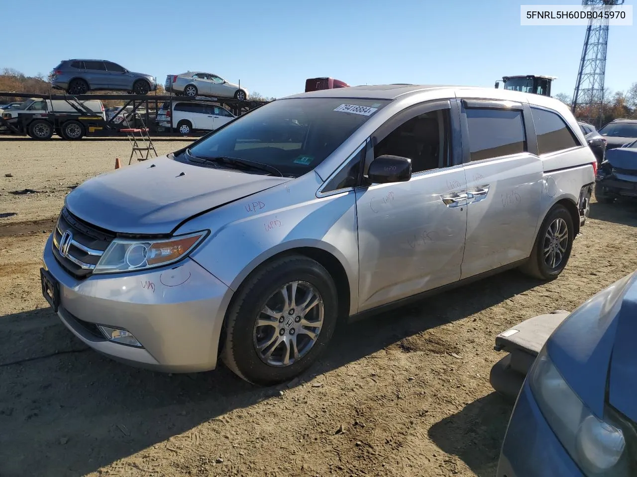 2013 Honda Odyssey Exl VIN: 5FNRL5H60DB045970 Lot: 79418884