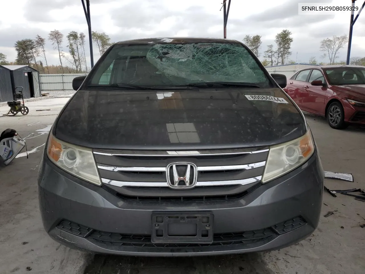 2013 Honda Odyssey Lx VIN: 5FNRL5H29DB059329 Lot: 80086244