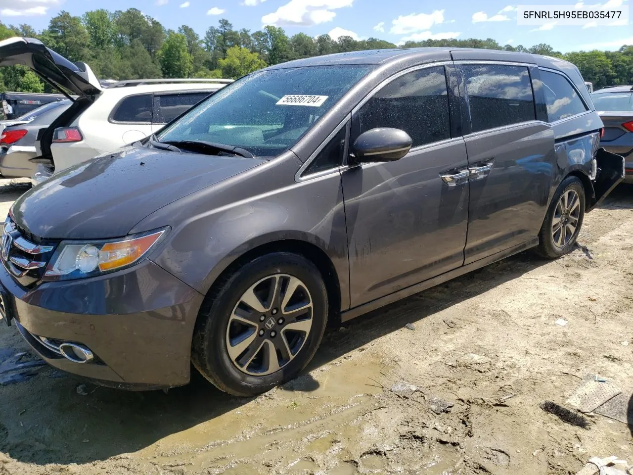 5FNRL5H95EB035477 2014 Honda Odyssey Touring