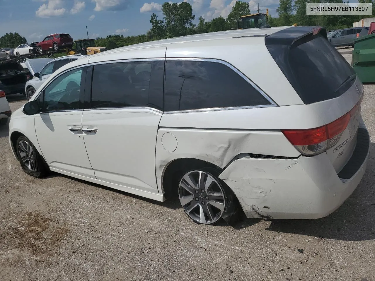 2014 Honda Odyssey Touring VIN: 5FNRL5H97EB113807 Lot: 57317124